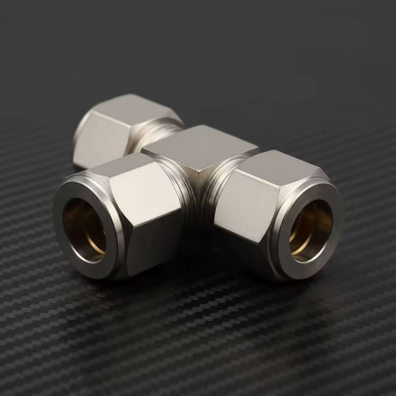 Compression Fitting Brass - Złączka trójnikowa mosiężna kompresyjna, kompaktowa złączka