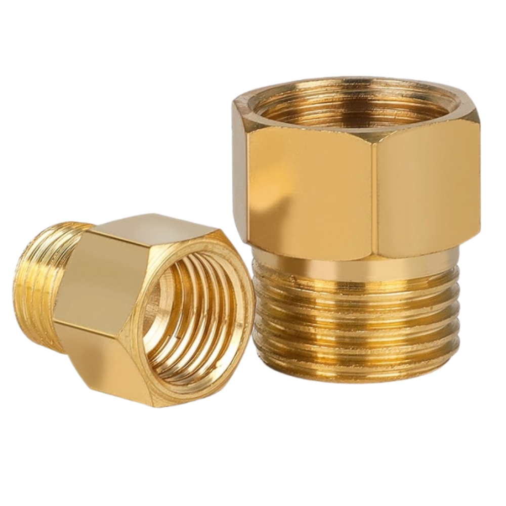 Compression Fitting Brass - Adapter redukcyjny do manometru, mosiężna rurka,