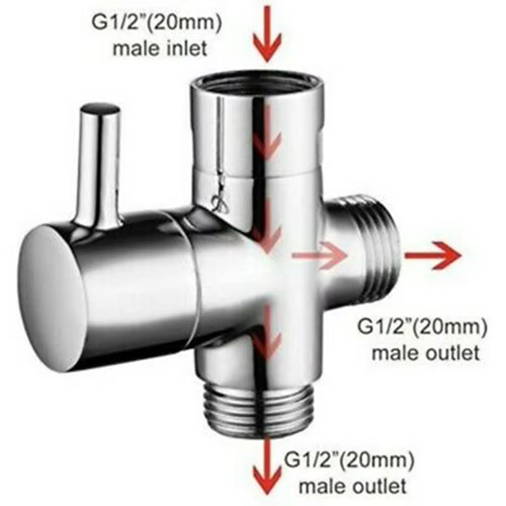 Shower Valve Cartridge - G1/2in 3-drogowy zawór przełączający Adapter T