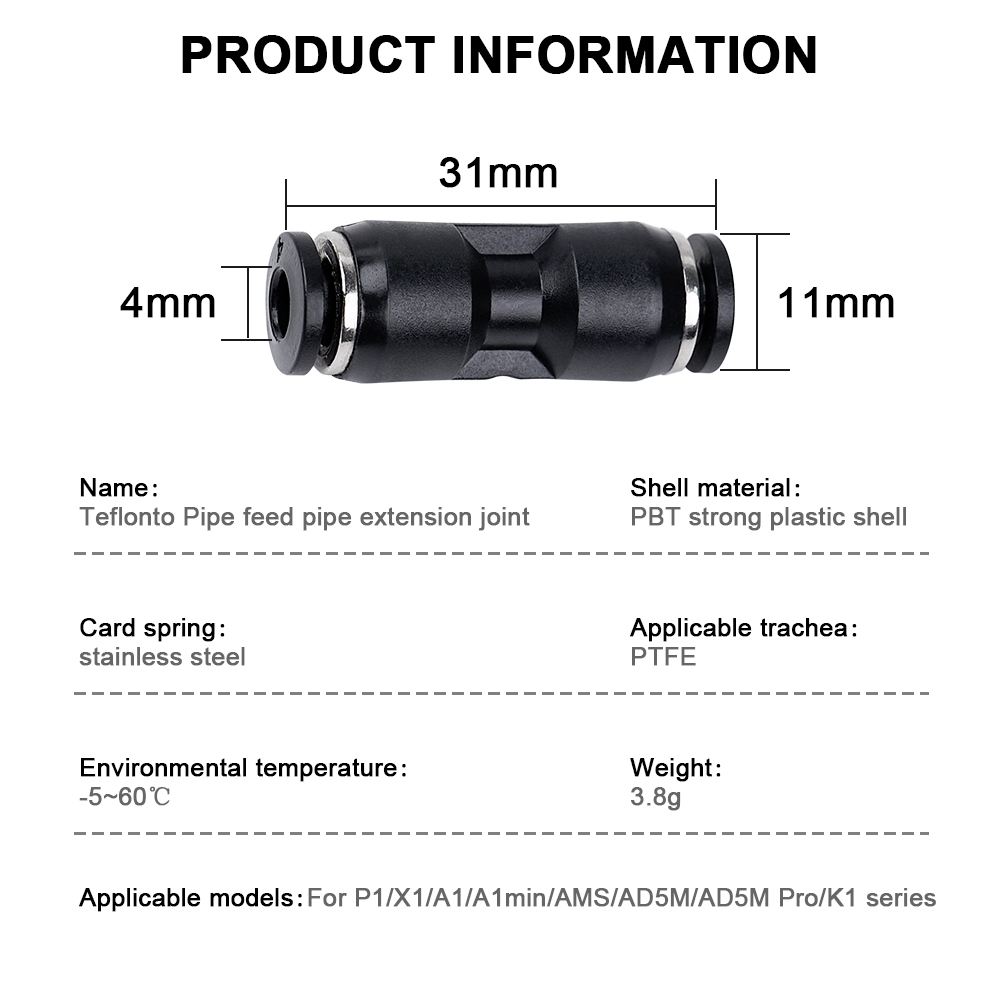 Do Bambu Lab X1 X1C X1E P1P P1 – Ptfe Tape Thread recenzja i cena