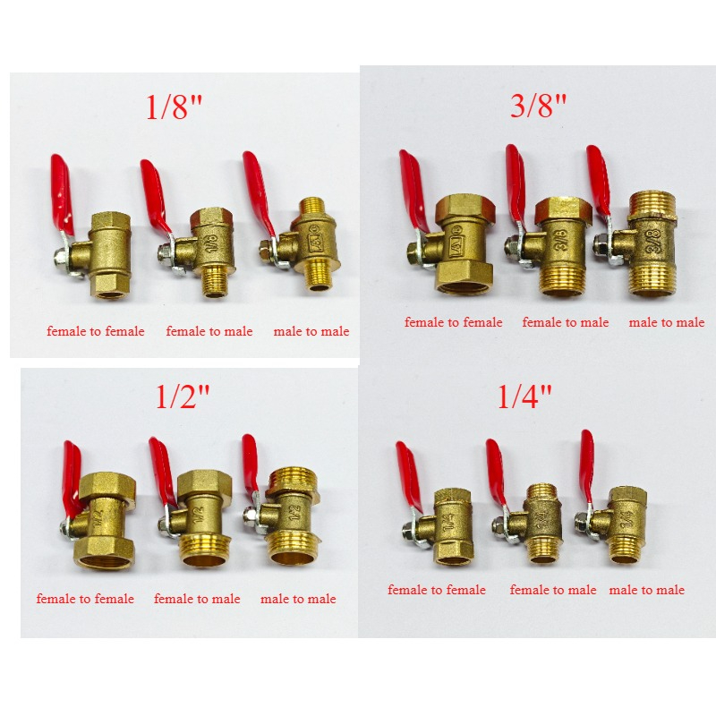 Zawór kulowy mosiężny mały 1/8 – Compression Fitting Brass recenzja i cena