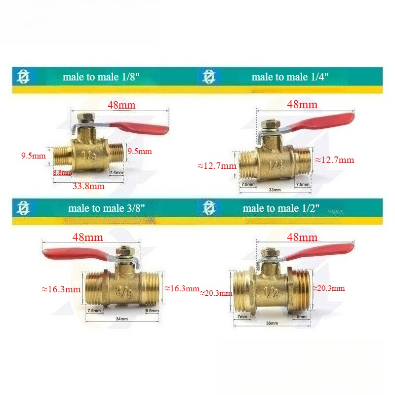 Zawór kulowy mosiężny mały 1/8 – Compression Fitting Brass recenzja i cena