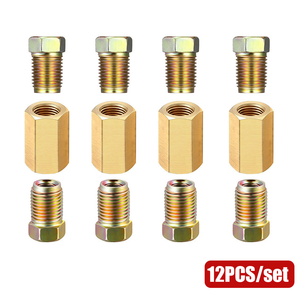12 szt. 3/16 (3/8-24 odwrócona – Compression Fitting Brass recenzja i cena