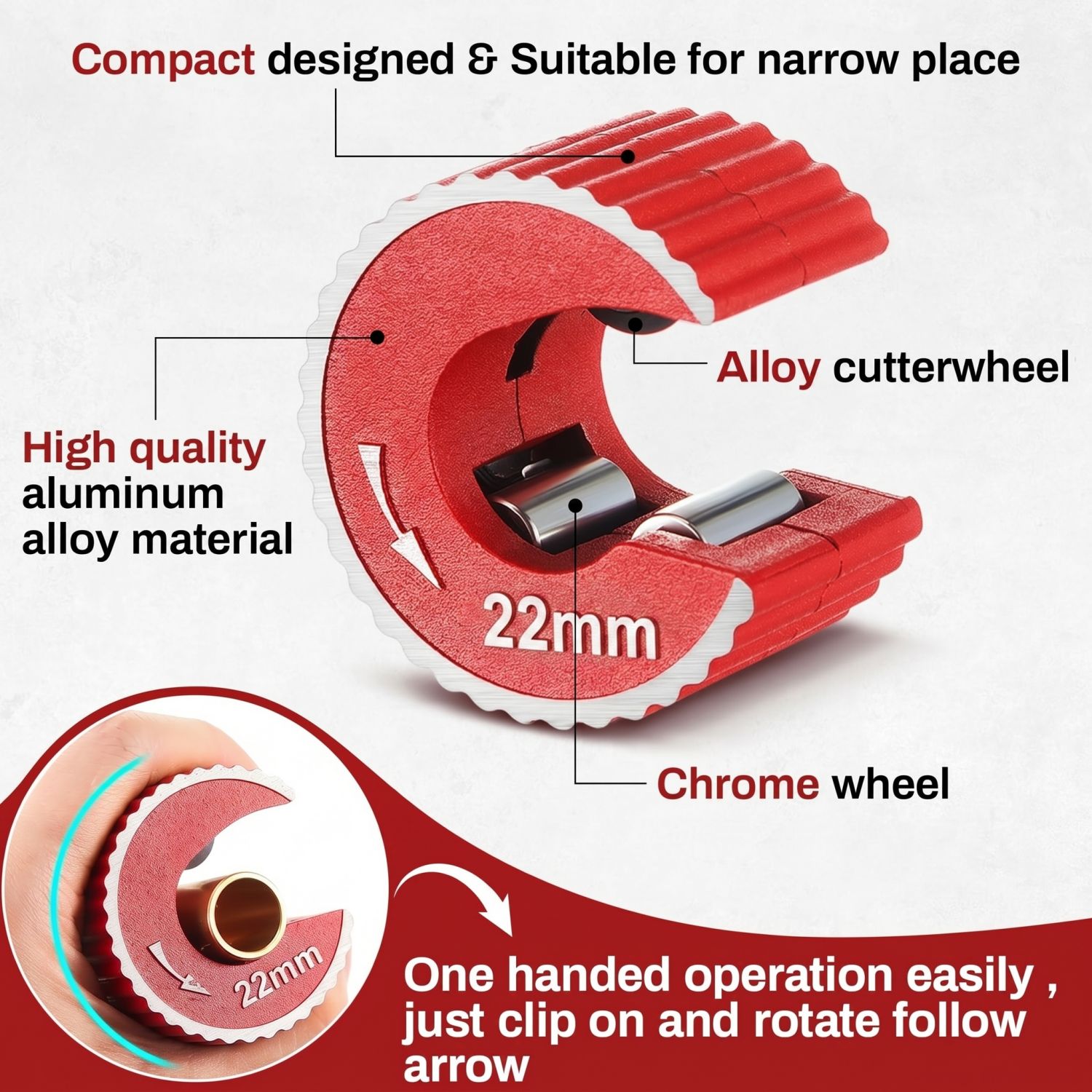 Zestaw noży do cięcia rur mied – Pipe Cutter Ratchet recenzja i cena