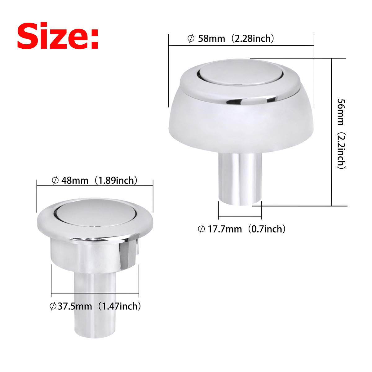 1 szt./2 szt. 48mm Przycisk sp – Toilet Fill Valve recenzja i cena